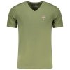 Aeronautica Militare t-shirt męski koszulka khaki z dekoldem V